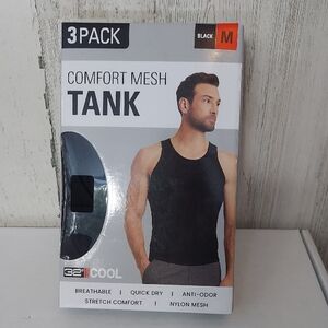 32 Degrees Men's Black Mesh Tank Top 3-Pack